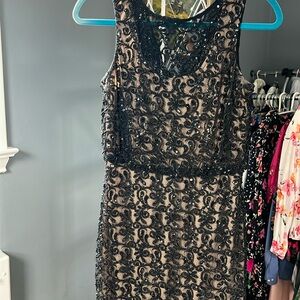 Aidan Mattox beaded black dress.  Size 2